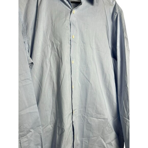 J. Crew Mens Blue Slim Untucked Performance‎ Button Down Dress Shirt Size XL - Picture 7 of 15
